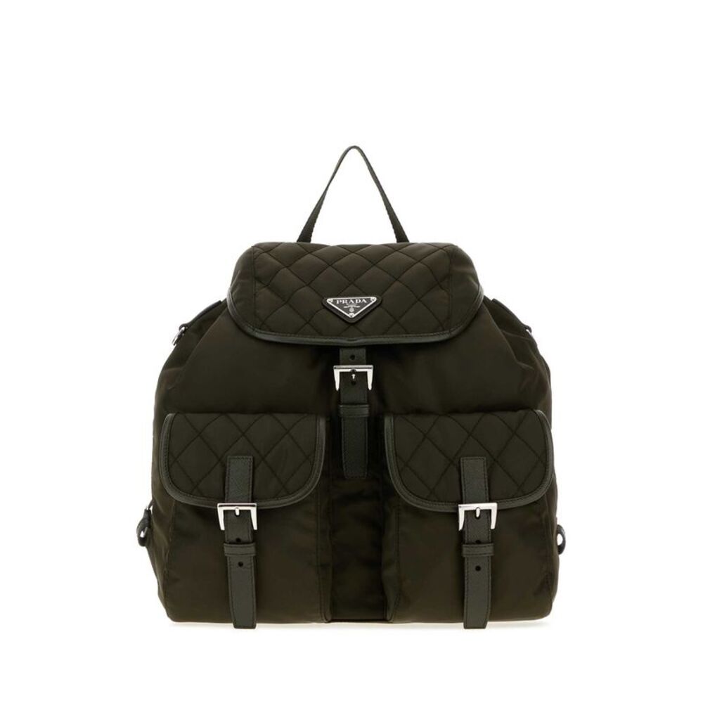 Prada Women Olive Geren Re-Nylon Backpack